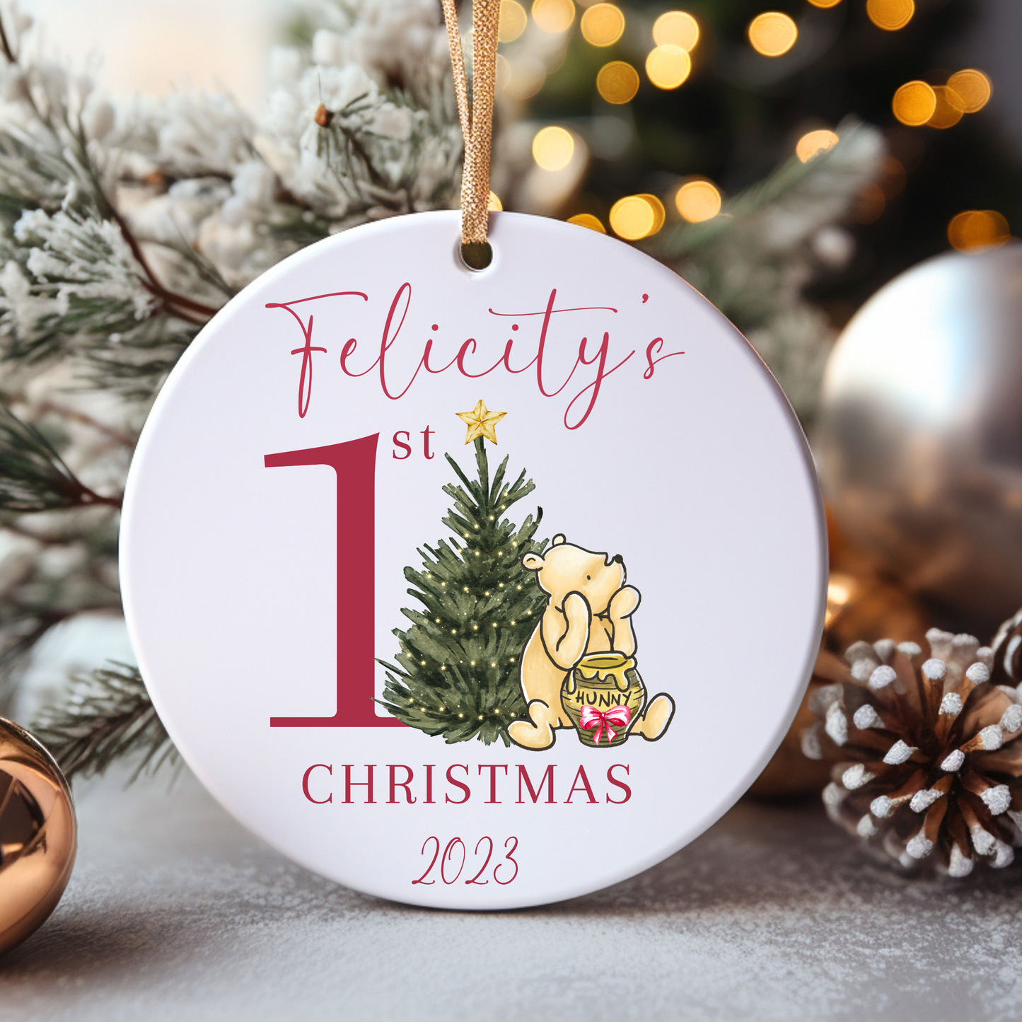Winnie the Pooh First Christmas Baby Ornament