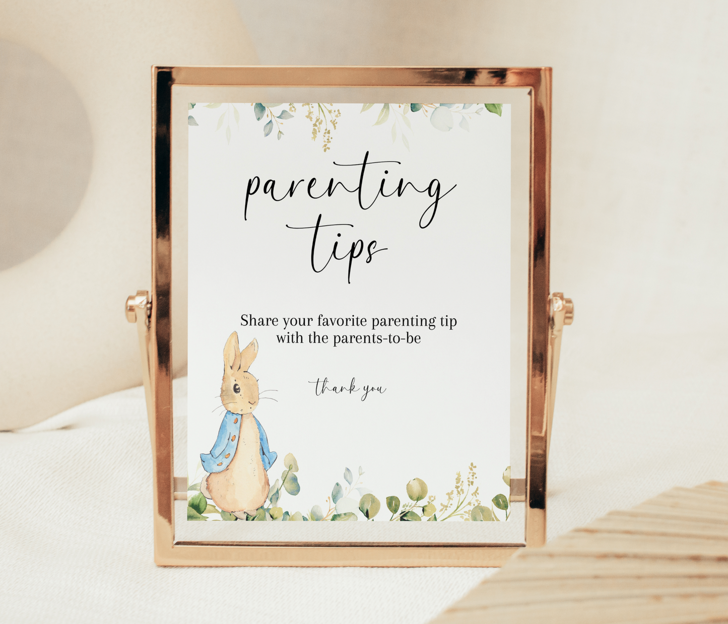 Peter Rabbit Baby Shower Game Pack