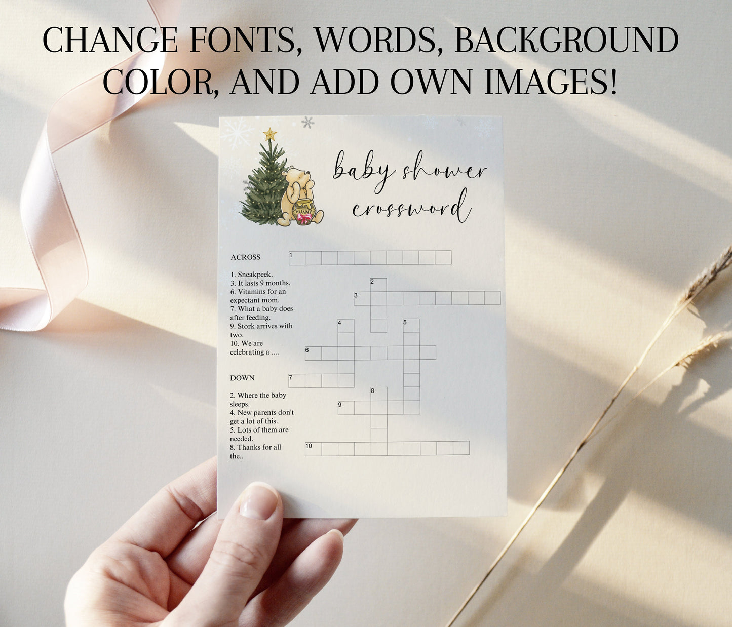 Christmas Winnie the Pooh Baby Shower Games