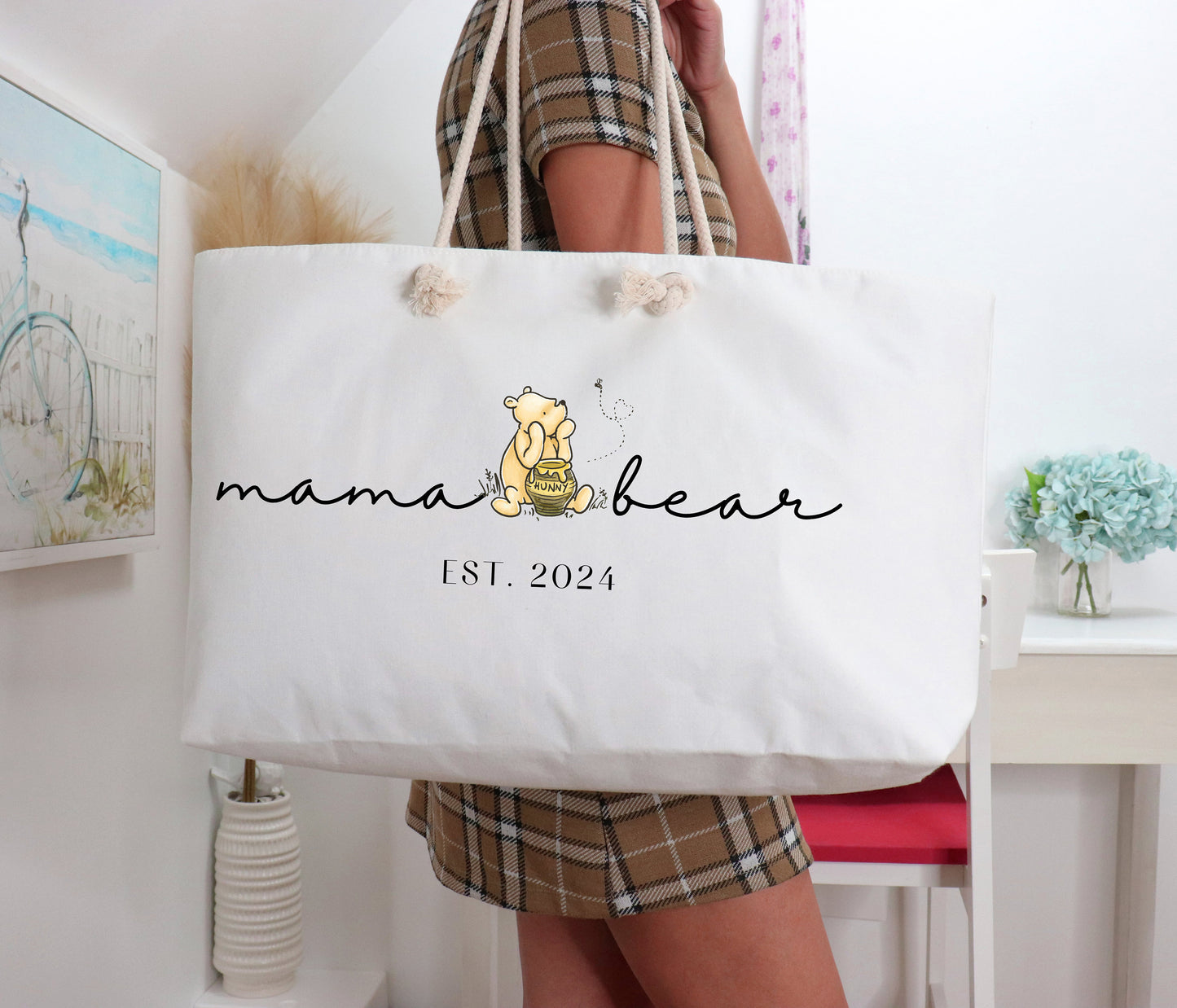 Custom Mama Bear Bag Winnie the Pooh