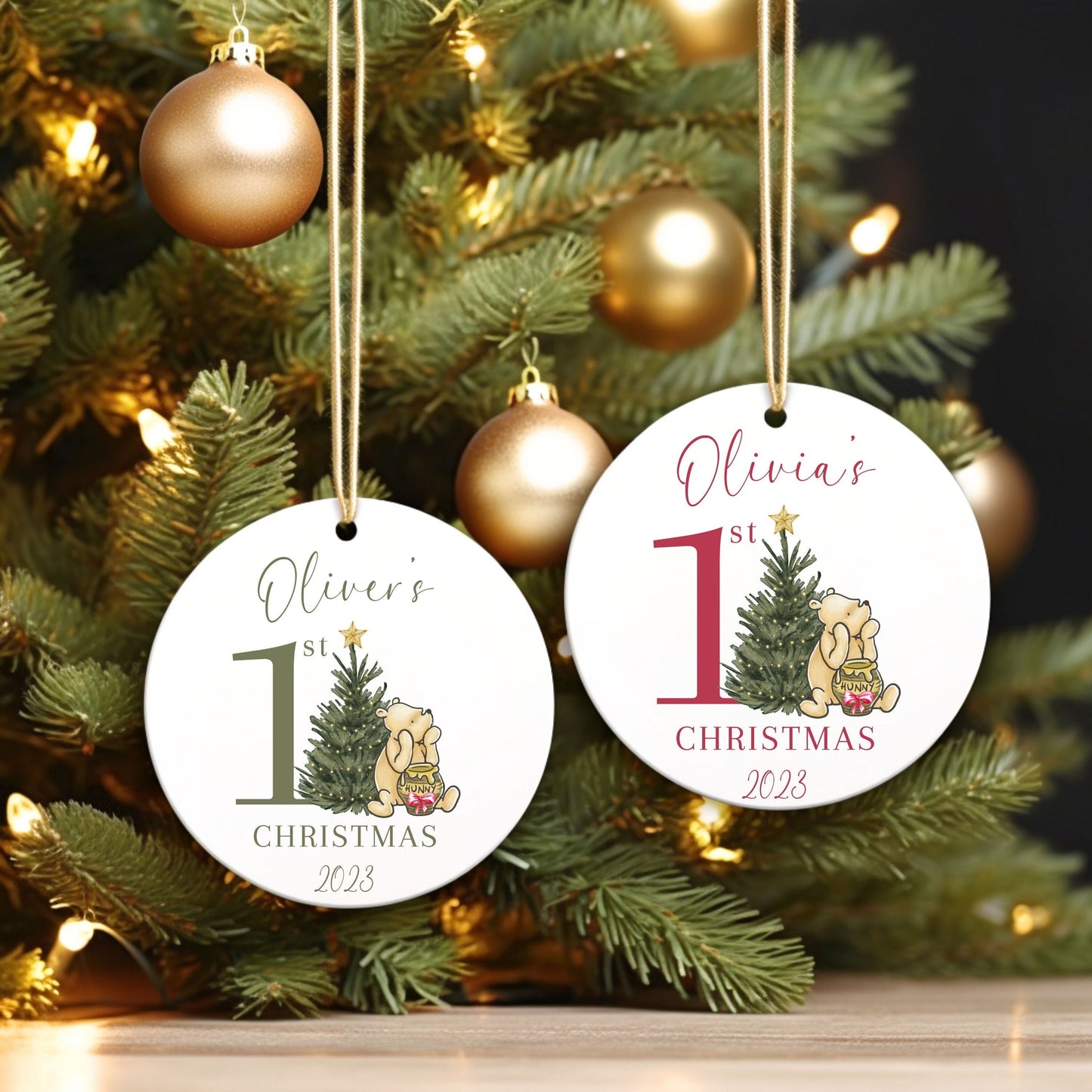 Winnie the Pooh First Christmas Baby Ornament