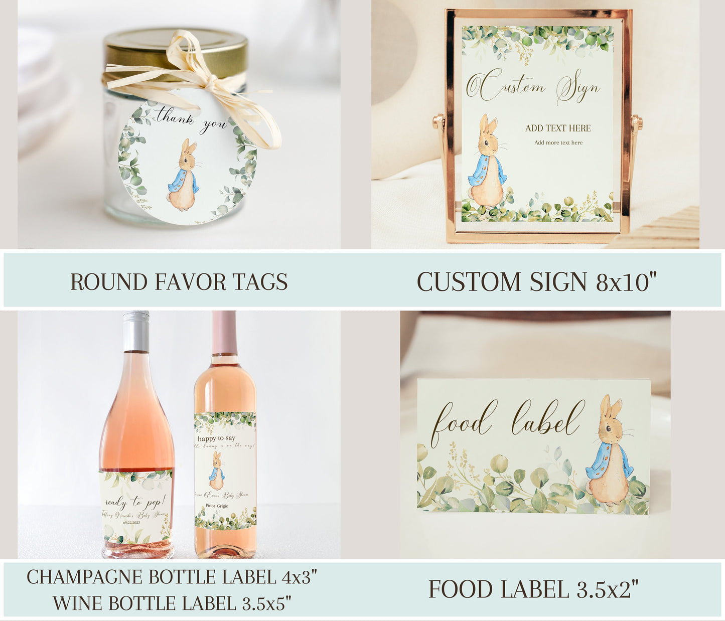 Beatrix Potter Bunny Baby Shower Bundle