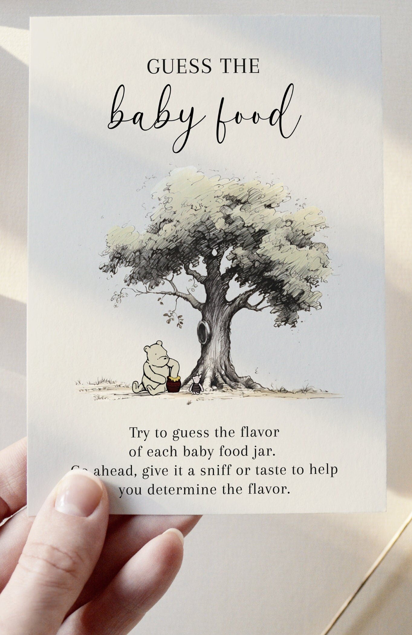 Vintage Pooh Baby Shower Games