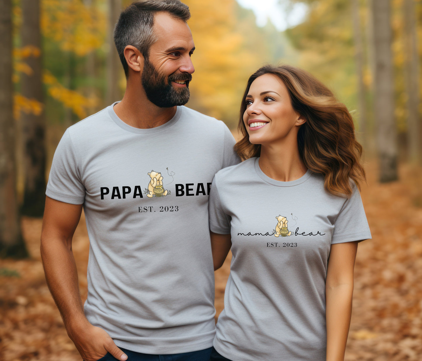 Mama Bear Papa Bear T-Shirt Set