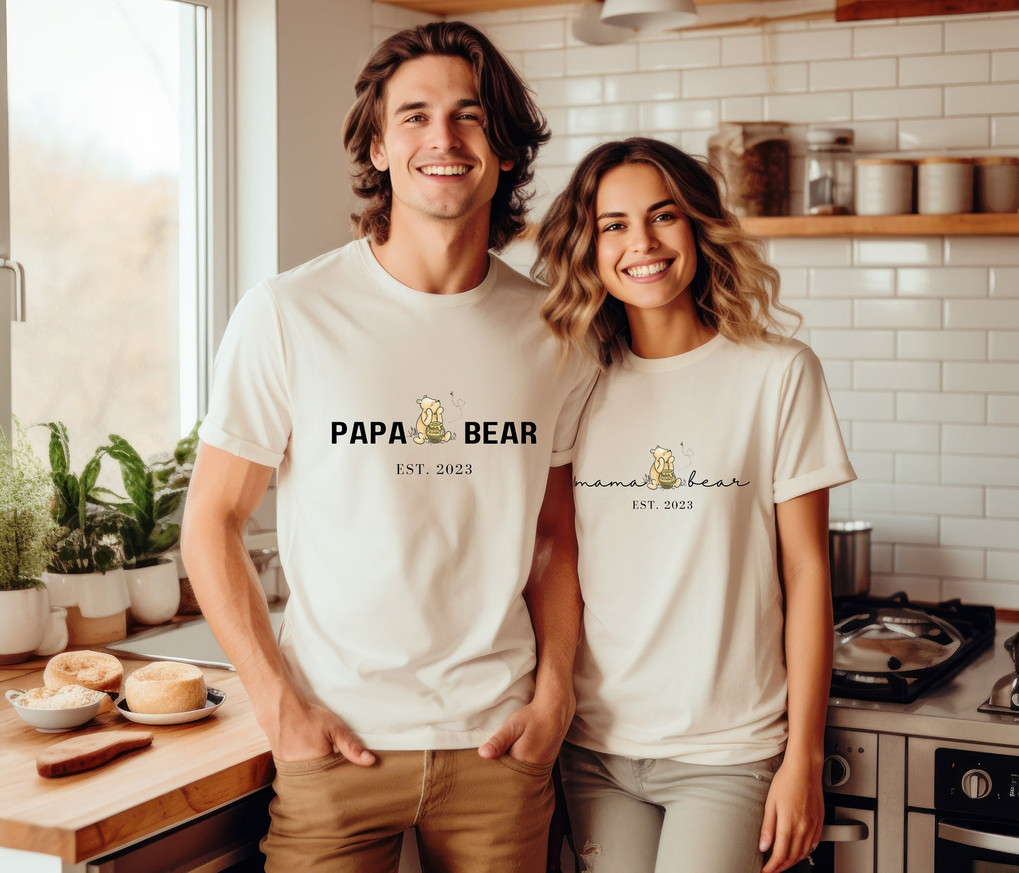 Mama Bear Papa Bear T-Shirt Set