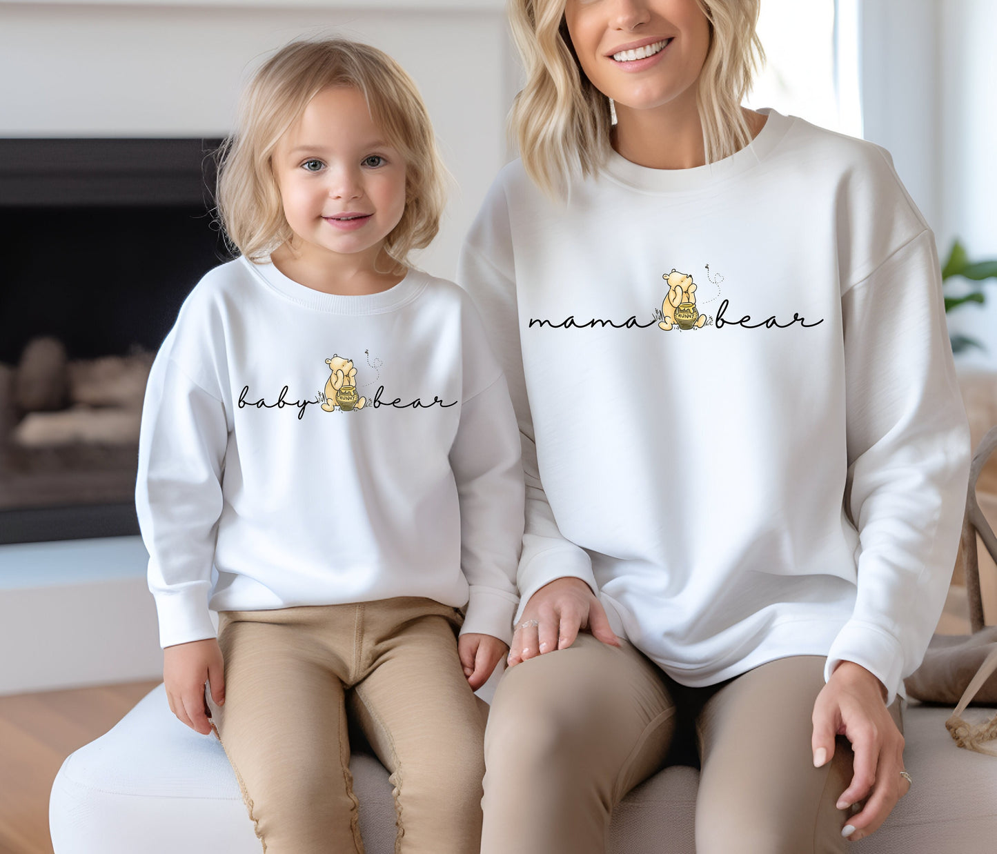 Mama Bear Baby Bear Sweatshirt Set