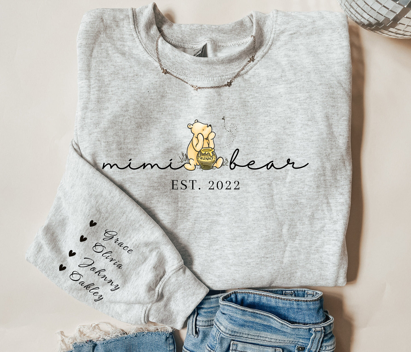 Custom Mimi Bear Crewneck