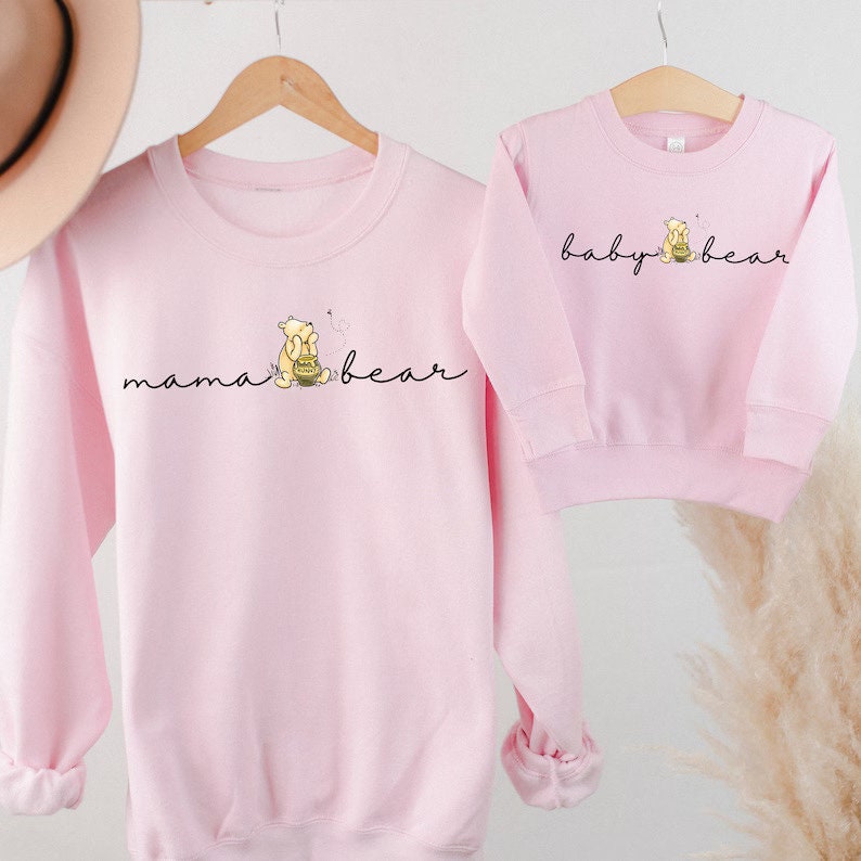 Mama Bear Baby Bear Sweatshirt Set