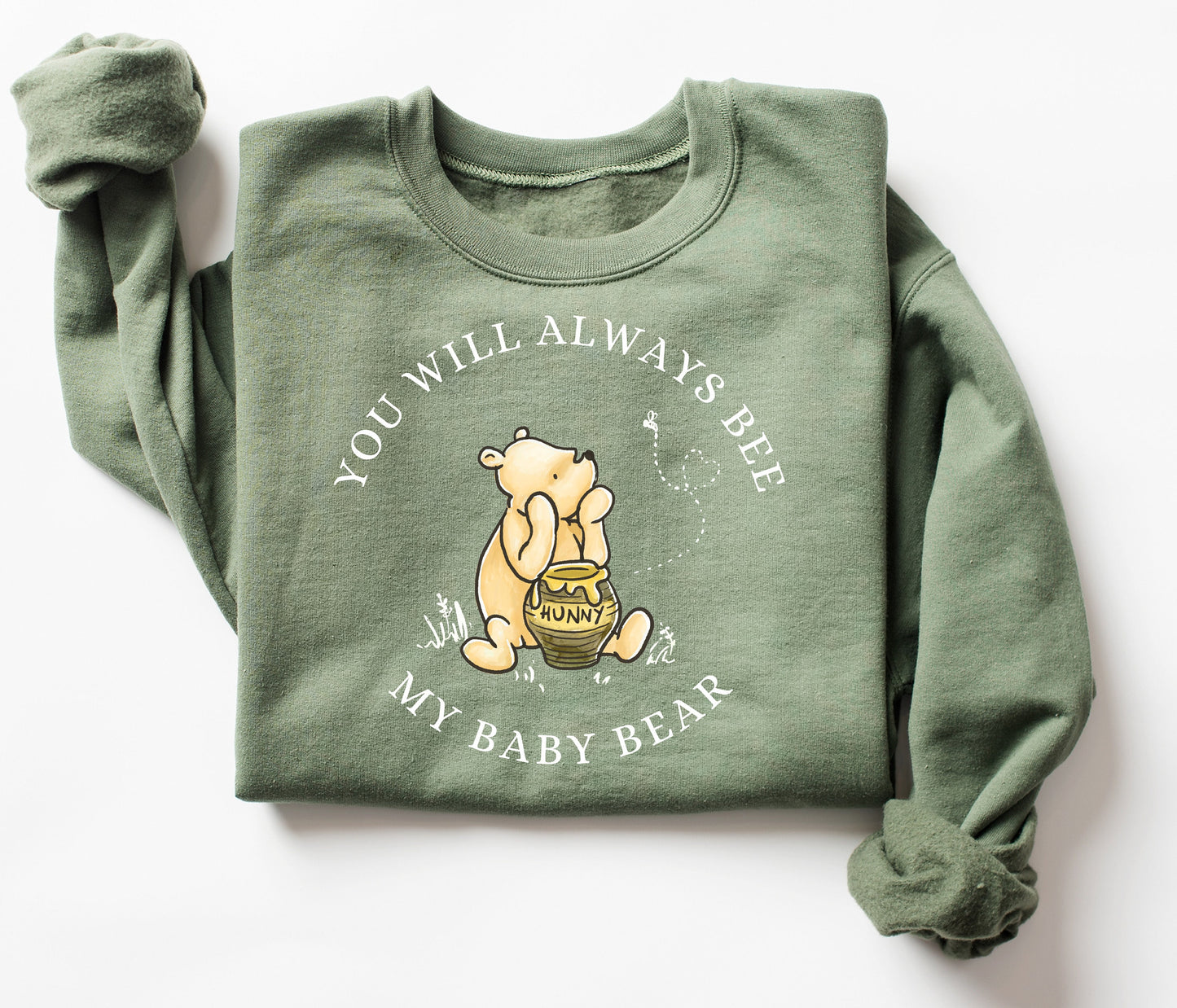 Custom Baby Loss Pooh Bear Crewneck