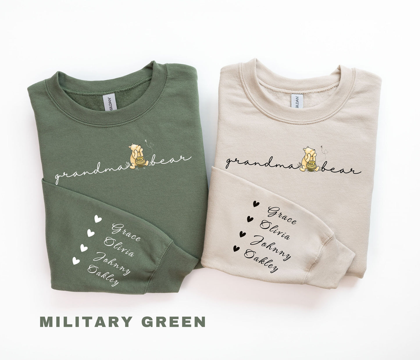 Custom Pooh Bear Grandma Crewneck