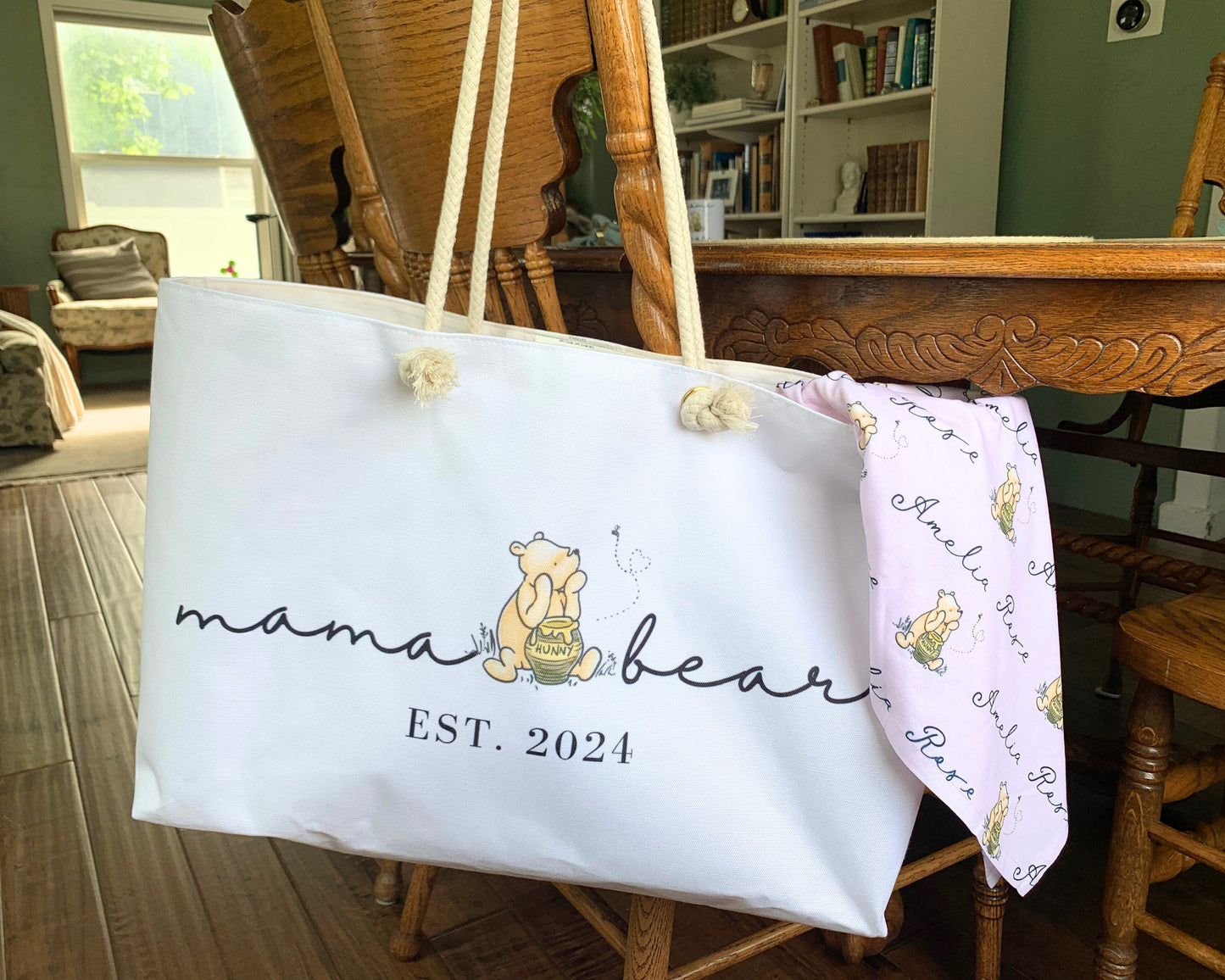 Custom Mama Bear Bag Winnie the Pooh
