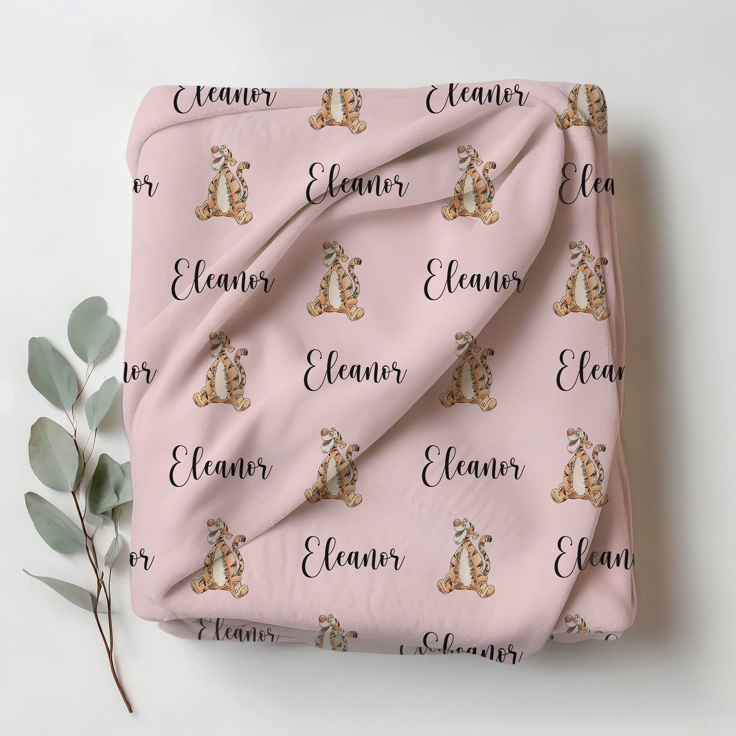 Custom Tigger Kids Fleece Blanket