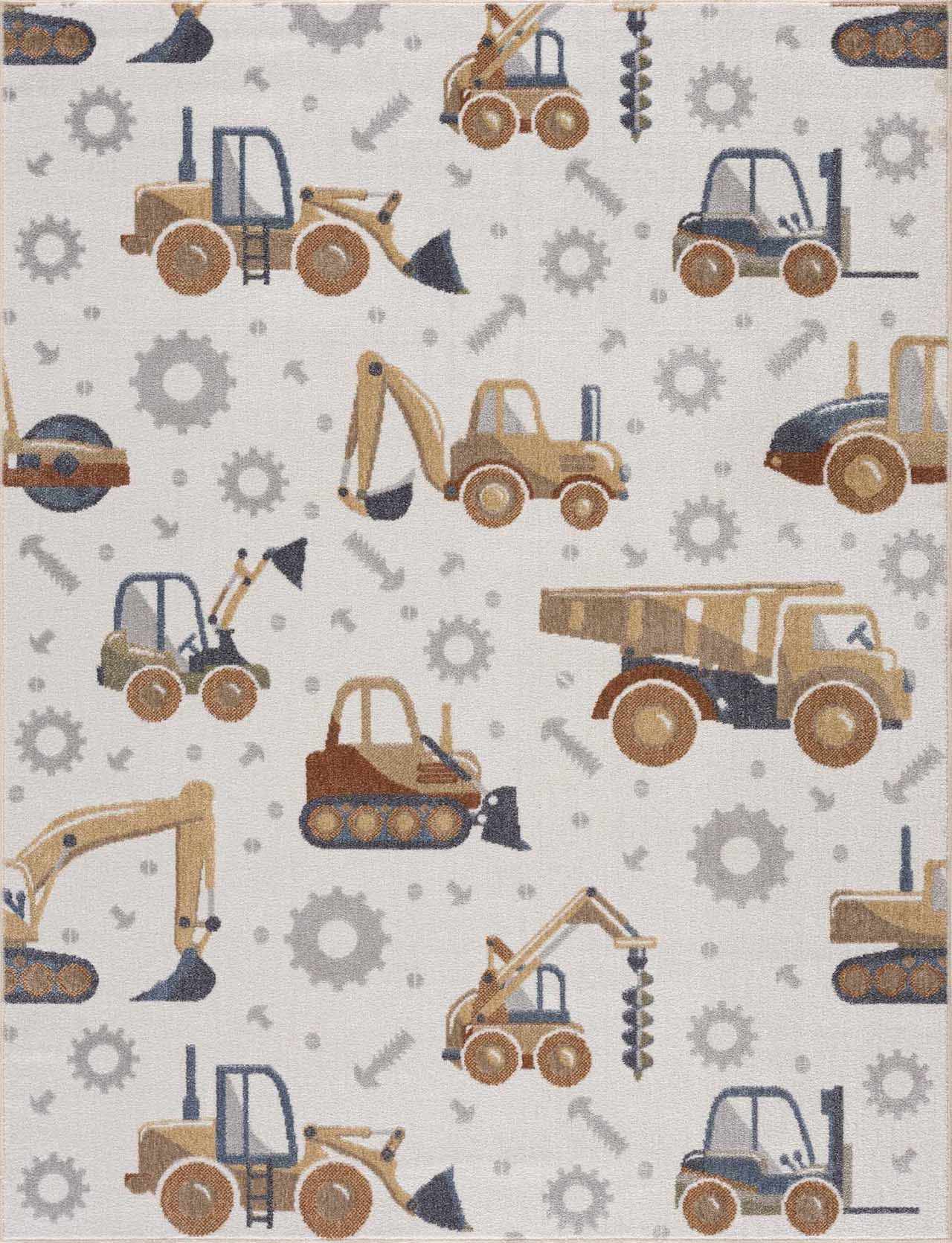 Vintage Tractor Nursery Rug