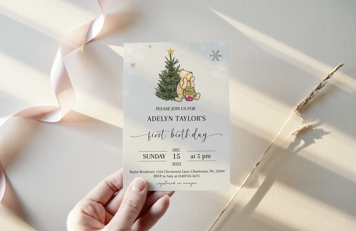 Winnie the Pooh Birthday Invitations
