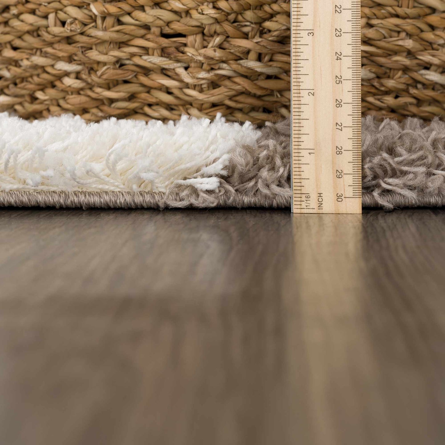 Brown Checkered Area Rug
