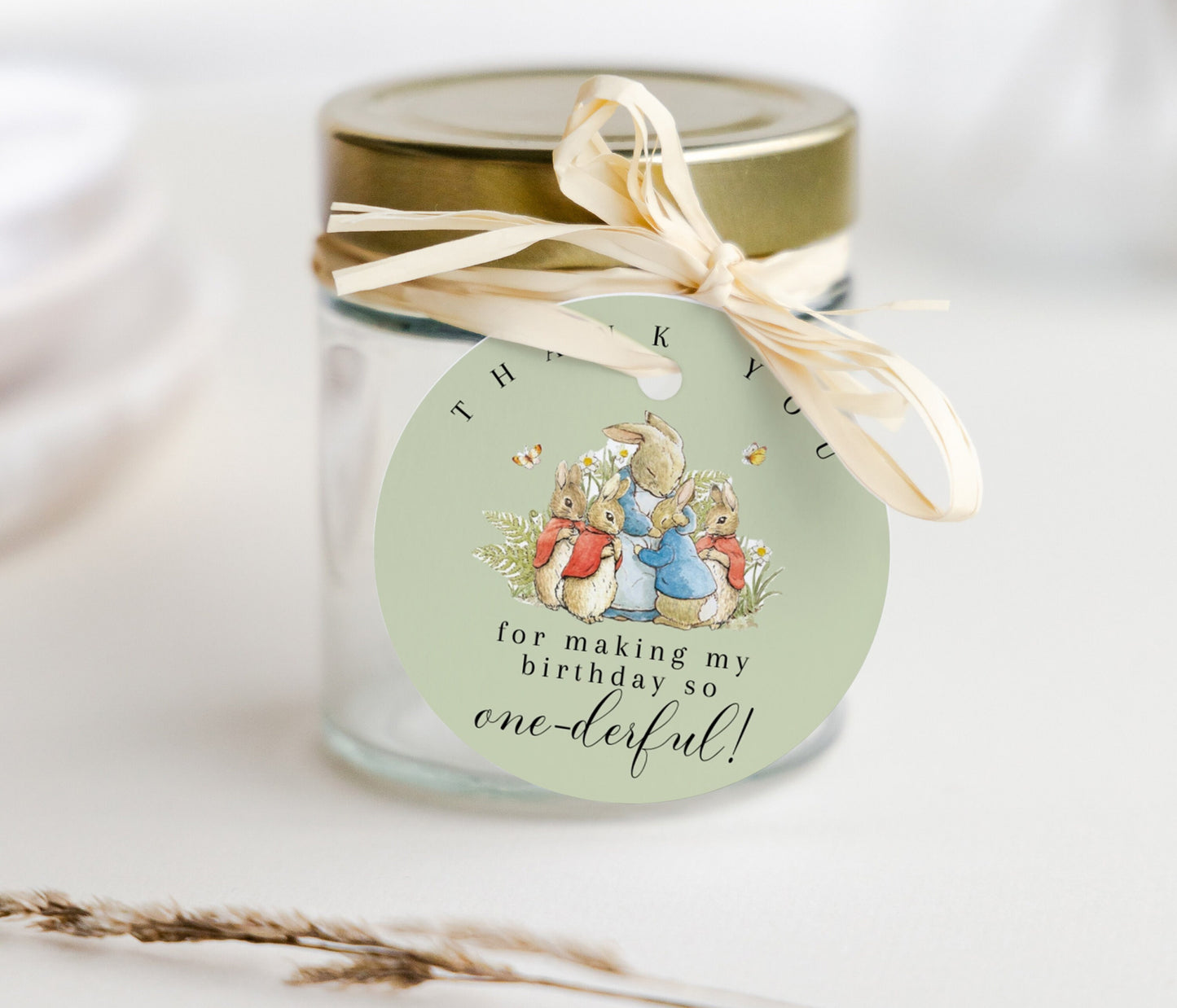 Beatrix Potter First Birthday Invitation