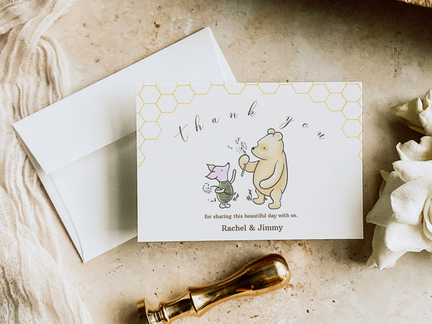 Classic Pooh Bear Shower Invitation Bundle