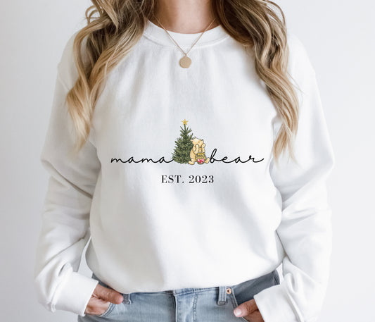 Christmas Pooh Mama Sweatshirt