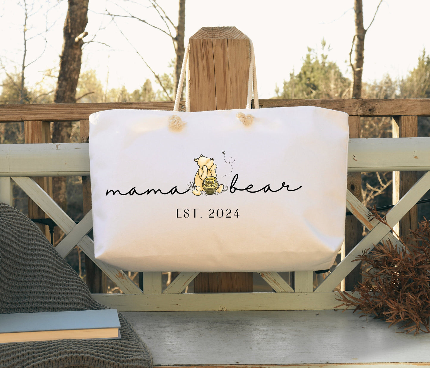 Custom Mama Bear Bag Winnie the Pooh