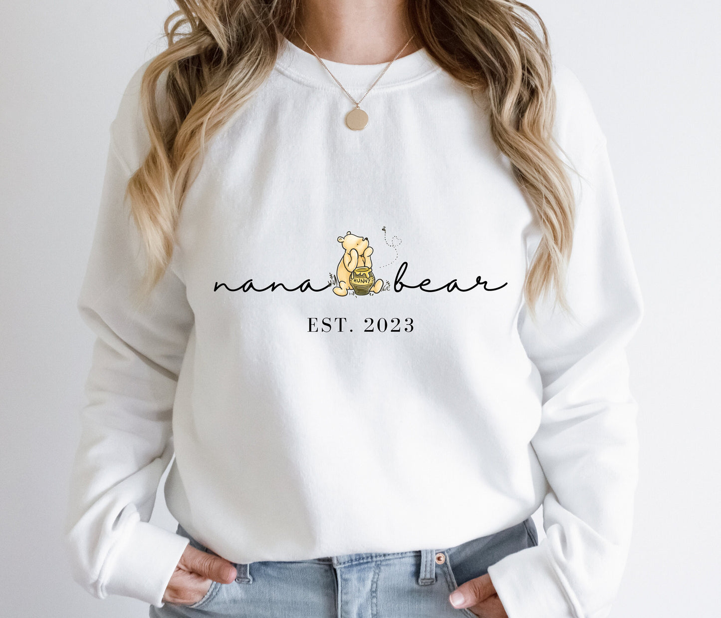 Personalized Nana Pooh Bear Sweatshirt