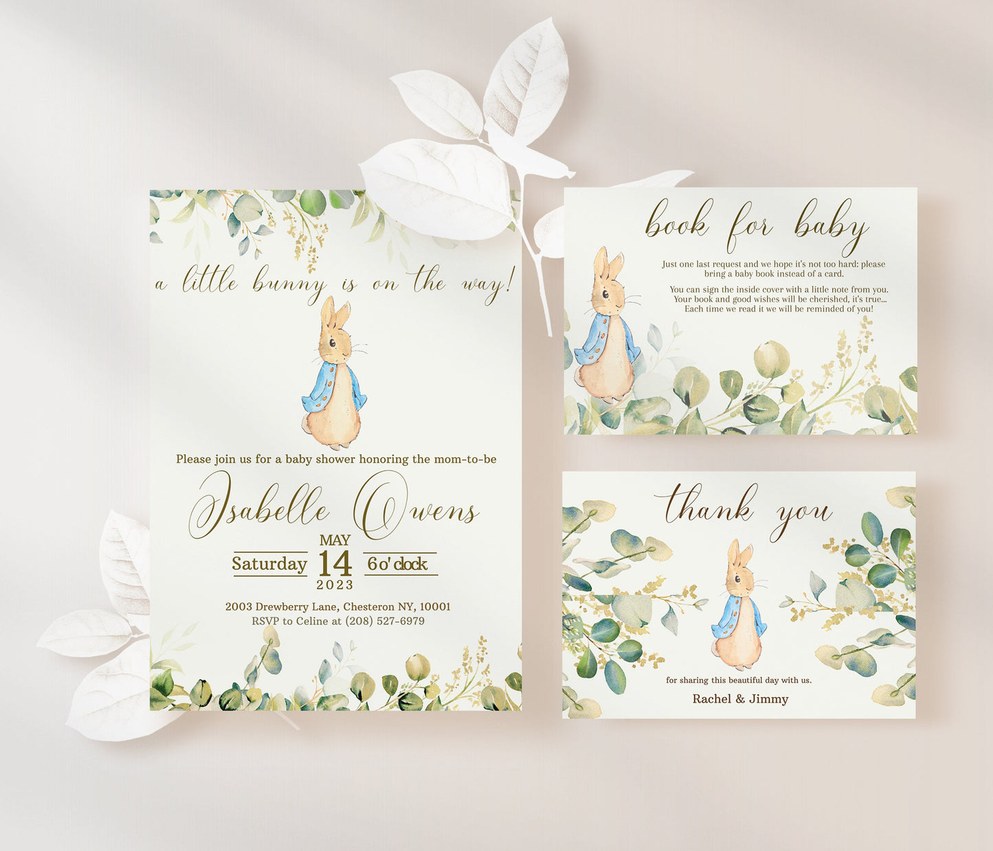 Beatrix Potter Bunny Baby Shower Bundle