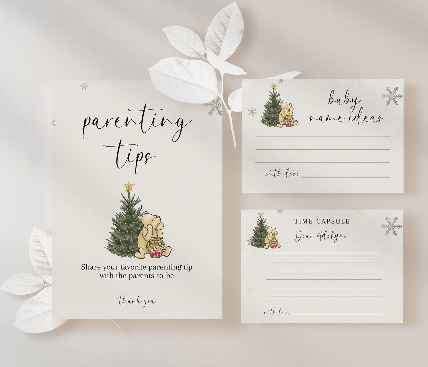 Christmas Winnie the Pooh Baby Shower Games