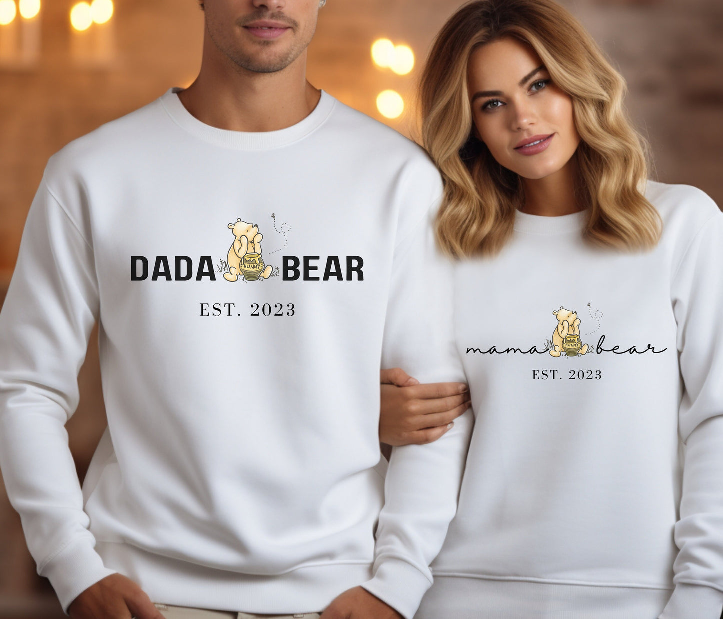 Dada Bear Customized Crewneck