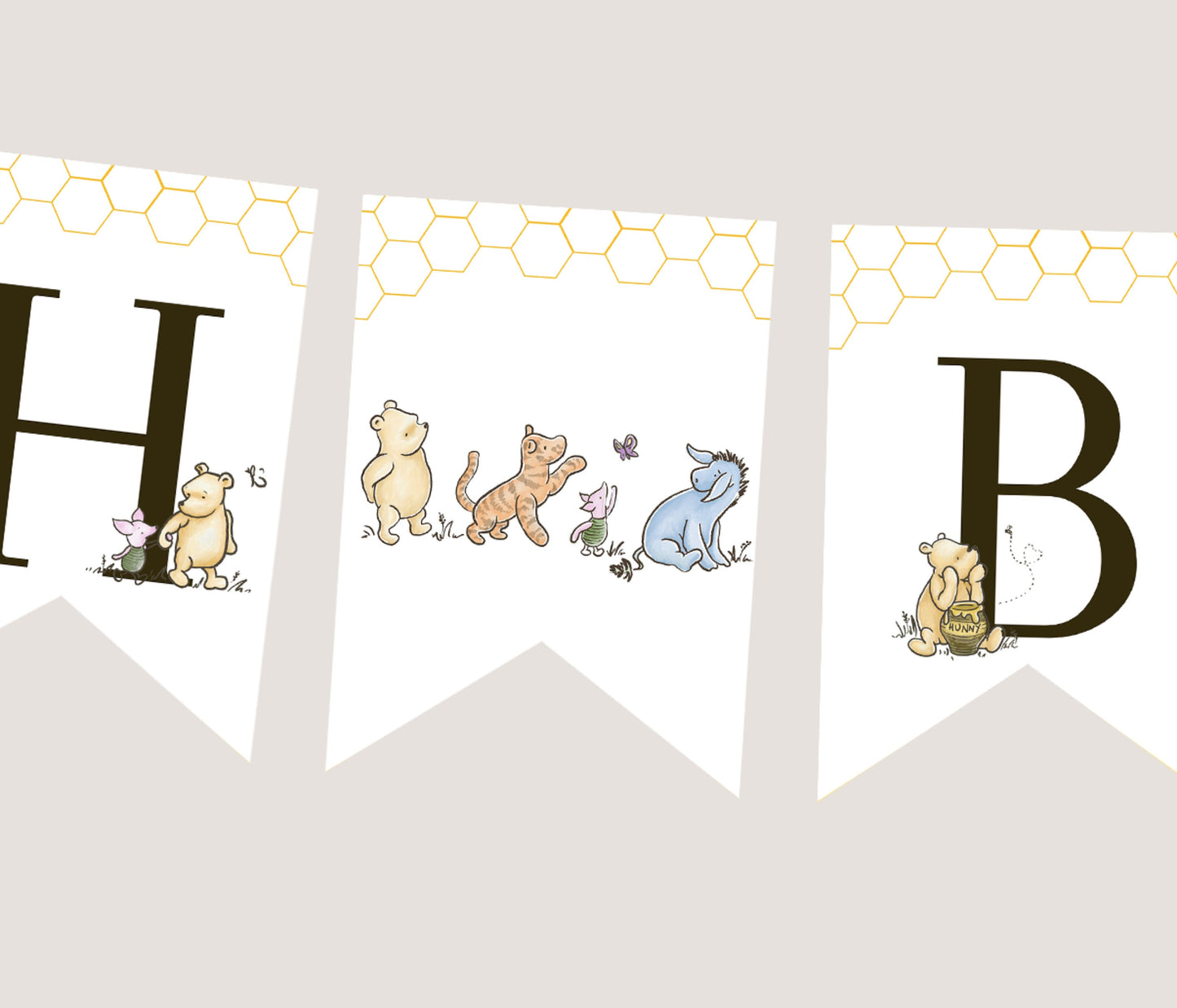 Winnie the Pooh Baby Shower Banner