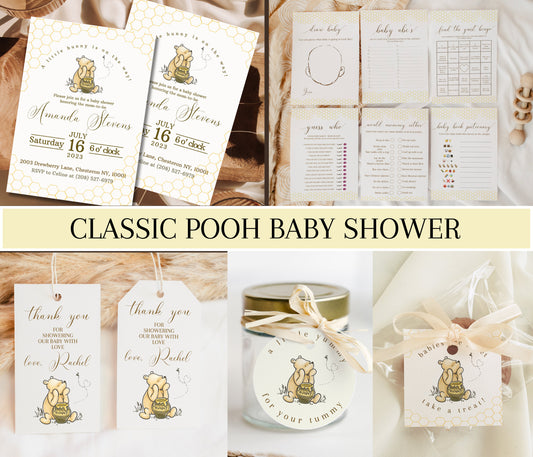 Classic Winnie the Pooh Baby Shower Bundle