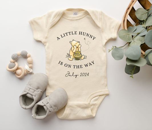 Pooh Baby Announcement Bodysuit