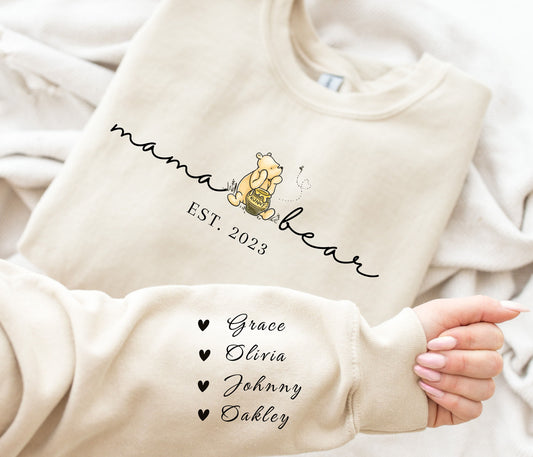 Custom Mama Bear Est. Sweatshirt