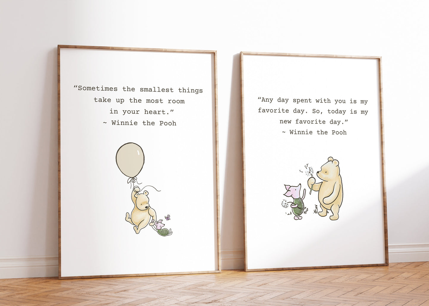 Set of 3 Custom Winnie the Pooh Nursery Digital Prints