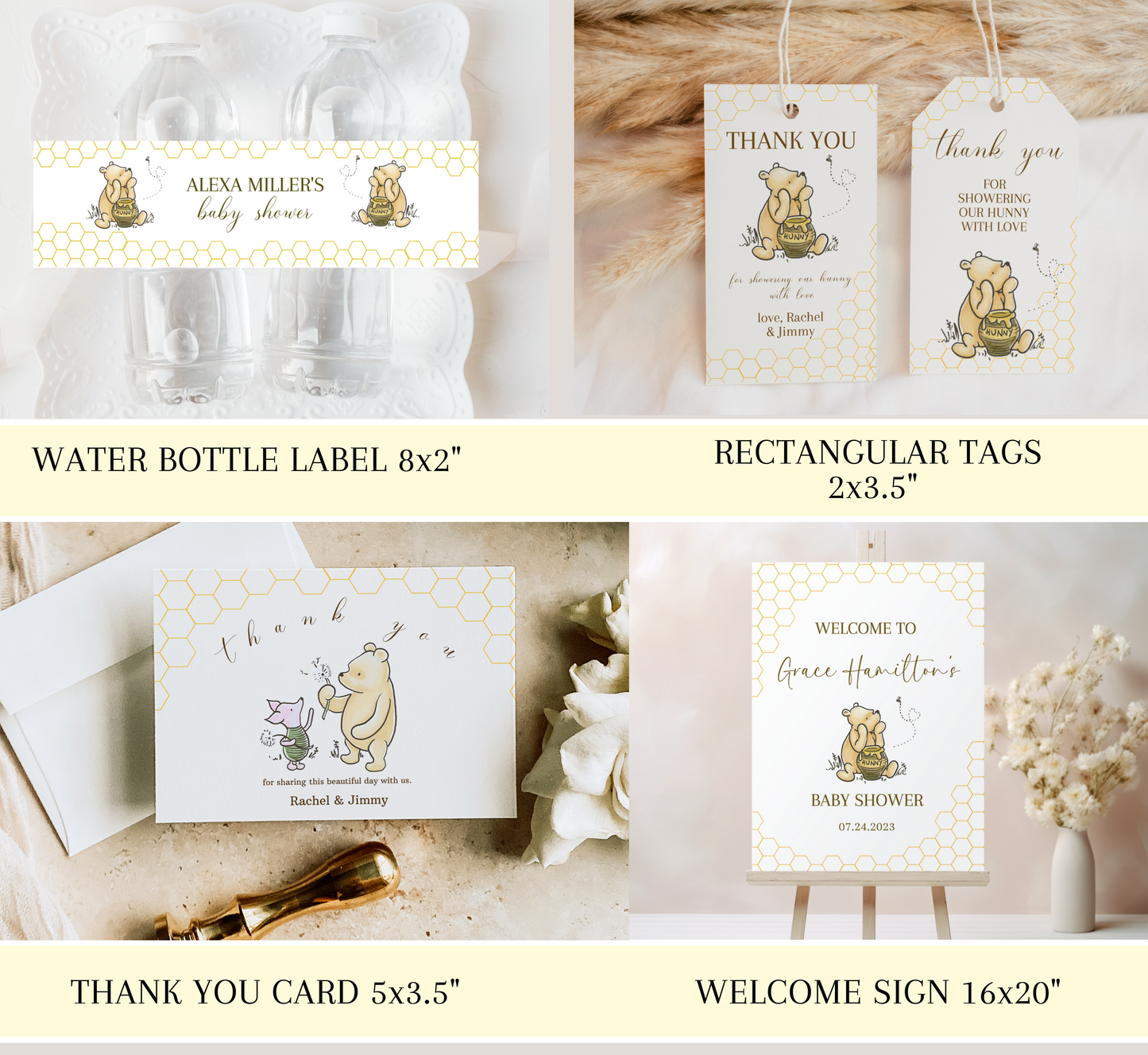 Classic Winnie the Pooh Baby Shower Bundle